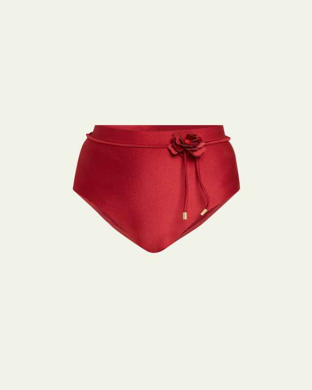 Cascadian Flower High-Waist Bikini Bottoms